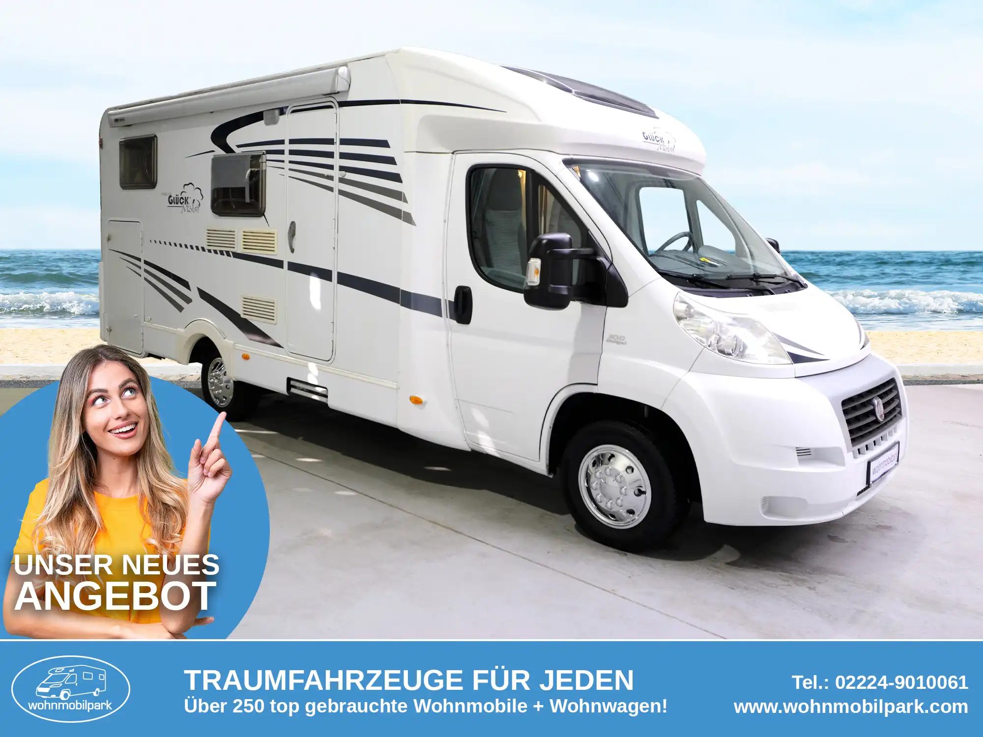 GLUECKSMOBIL T 687 Teilintegrierter gebraucht kaufen in Bad Honnef